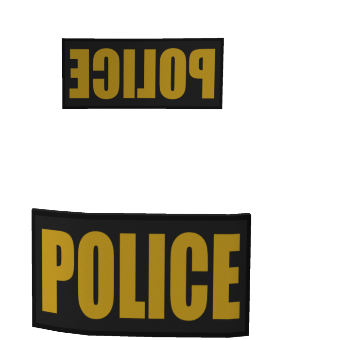 B/Y POLICE Patches (RCPC) (Front/Back)