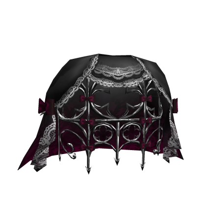 Grand Gothic Vampire Cage Bustle Dress in Magenta