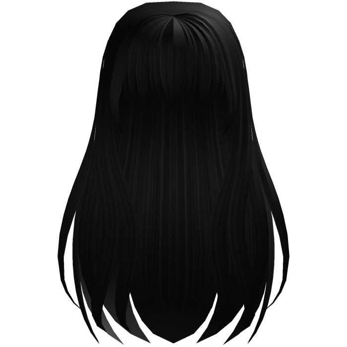 Long Flowy black hair