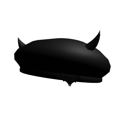 Black cute kawaii biret bat