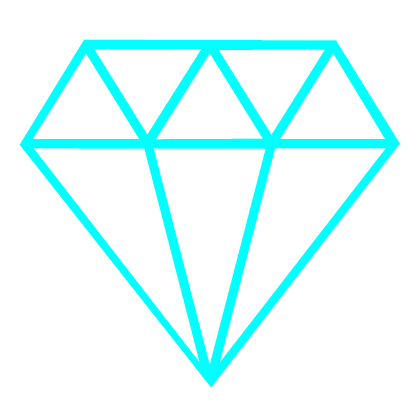 💎 Neon light diamon wall decor