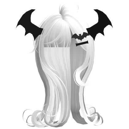 Classic Halloween White Wispy Long Hair Roblox item