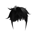 Black Emo Scene Messy Hair