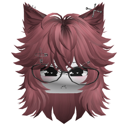 Moe Furry Wolfcut (Dark Pink)