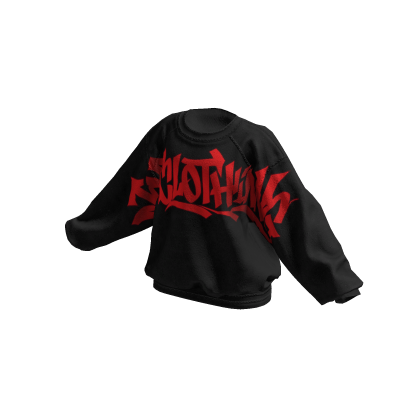 JONCLOTHING Graffiti Streetwear Sweater Red thumbnail
