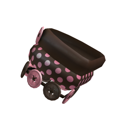 Brown & Pink Polkadot Button Bracelet