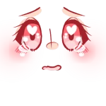 kawaii shy face Roblox decal preview