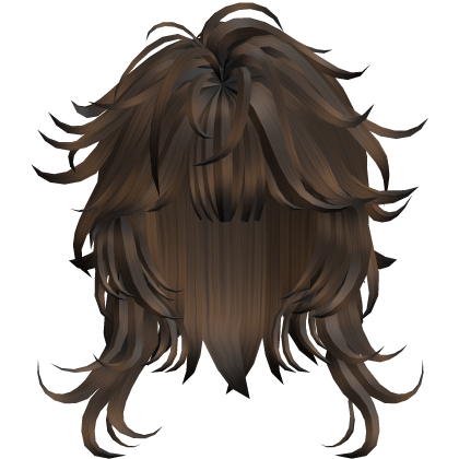 Feathered Wavy Fringe Hair - Brown