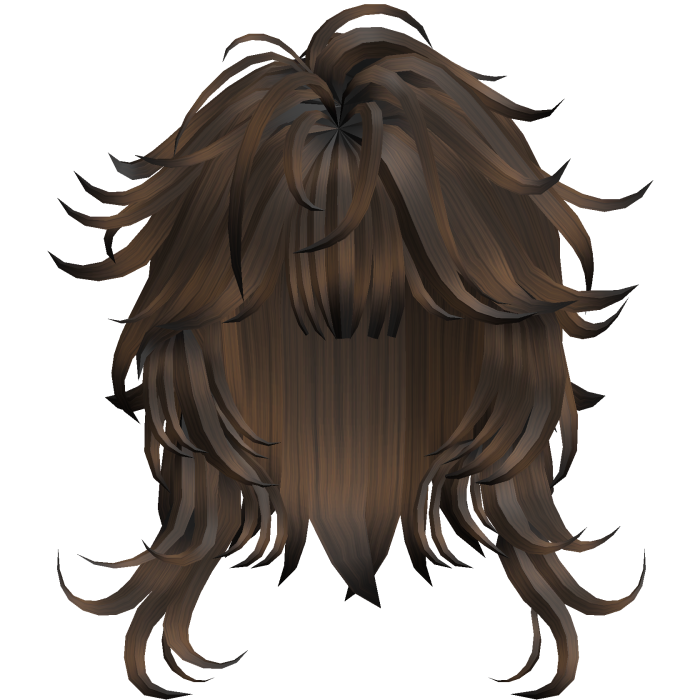 Feathered Wavy Fringe Hair - Brown