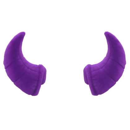 purple plush horn