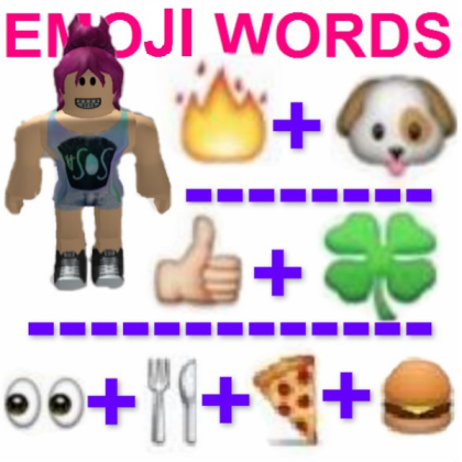 Emoji Words- Page 1 Roblox decal