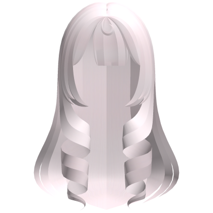 cutesy doll long curly hair in light pink  Roblox item