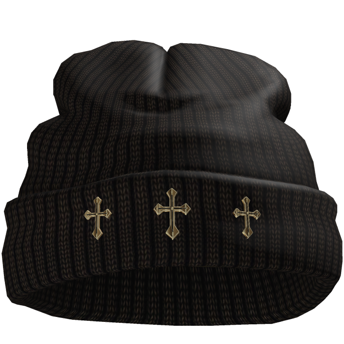 Chrome Crosses Worn Beanie