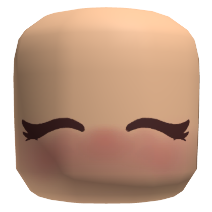 cute blush face light orange