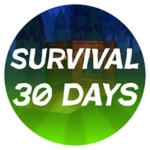 Survive 30 Days in Easy Survival Roblox badge thumbnail