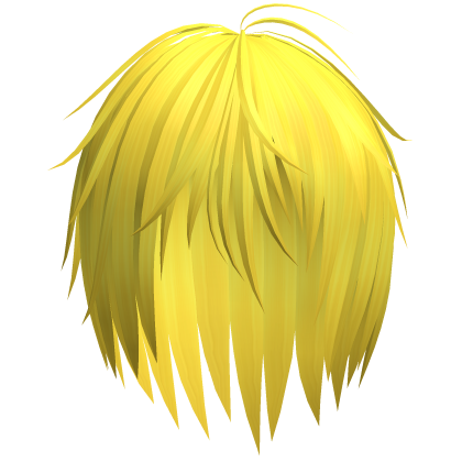 Emo Messy Razor Cut Layered Hair (Yellow)