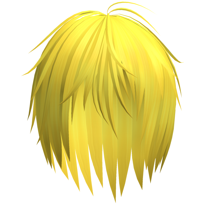Emo Messy Razor Cut Layered Hair (Yellow)