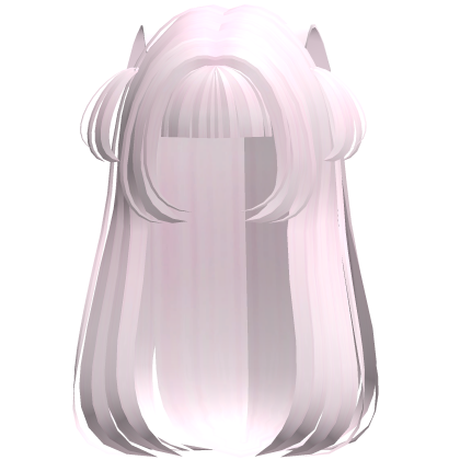 ♡ Baby Pink Long Cute Cat Girl Hair W Pigtails Roblox item