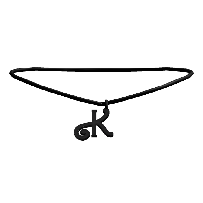 ꒰3.0꒱ BB initial necklace: K