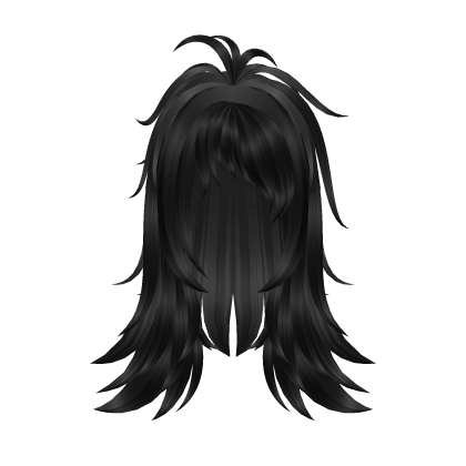 Emo Scene Messy Spiky Black Roblox item
