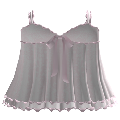 cute ruffle dress w bow - baby pink lace 3.0 Roblox item