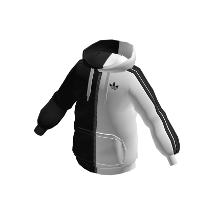 adidas Black + White Half and Half Sweater thumbnail