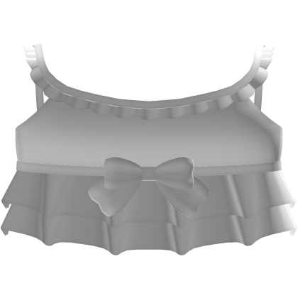꒰┊adorable baby doll ruffle top in white thumbnail