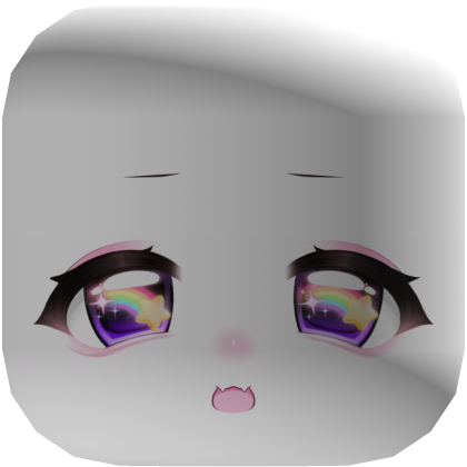 ꒰𖹭꒱ Kawaii Purple Mezzo Moe Tweencore Face open Roblox item