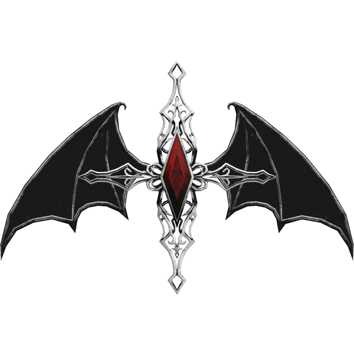 Goth Silver Cross [Back]