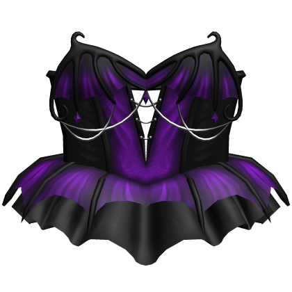 Purple Vampire Bat Corset Dress