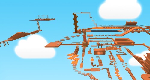 Easy Orange Obby!