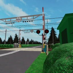 Lithuanian railroad crossing icon