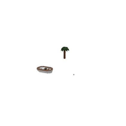 Mini pirate island.