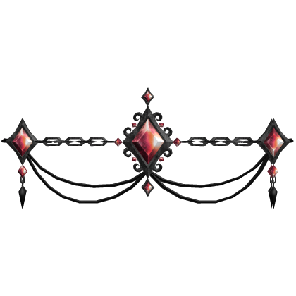 Halloween Gothic Gem Waist Chain (red) 3.0