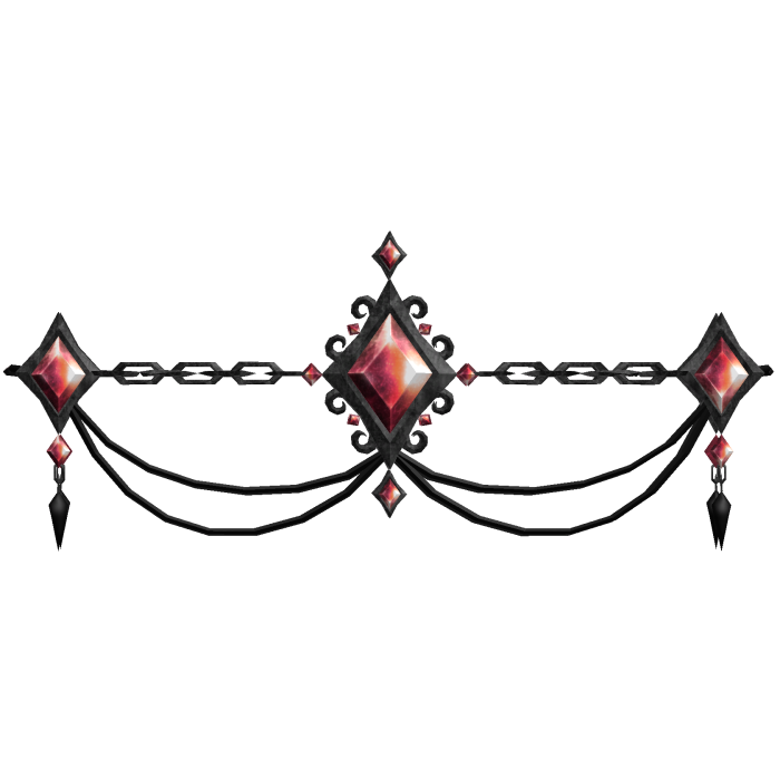 Halloween Gothic Gem Waist Chain (red) 3.0