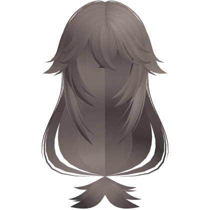 yae miko fluffy fox girl hair ash brown Roblox item