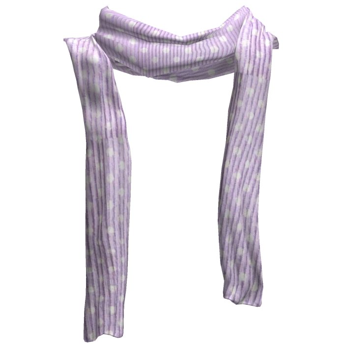 ♡ harajuku light purple polka dot long scarf 1.0 