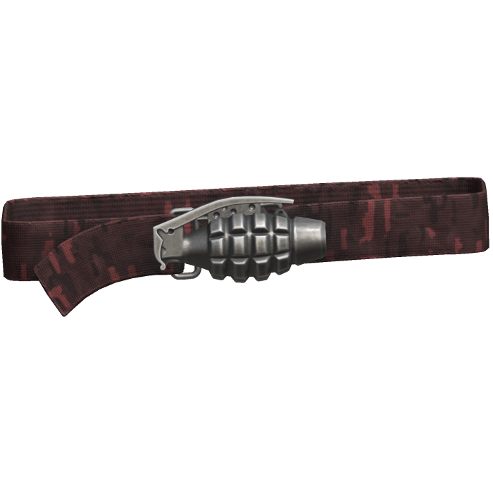 Y2k Grunge Grenade Belt Red Camo 1.0