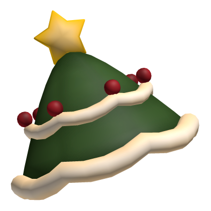 ♡ cute christmas tree star hat for winter in green