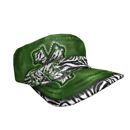 Green Zebra scene cross cap Roblox item thumbnail