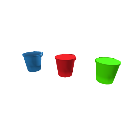 Sand Castle Buckets Red Blue Green