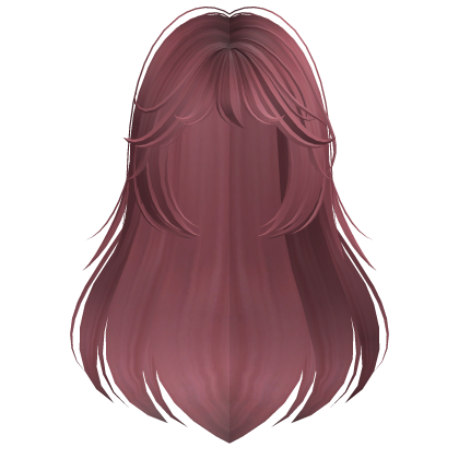 Long Flowy Anime Hair w/ Bangs (Dark Pink) Roblox item