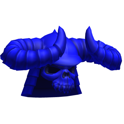 Flaming Pink Horned Helmet Addon - Blue Roblox item