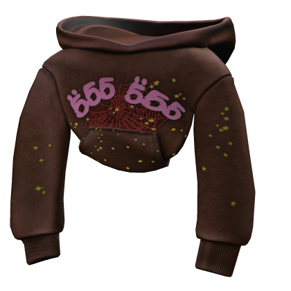 [3.0] Brown Sp5der Shoulder Hoodie