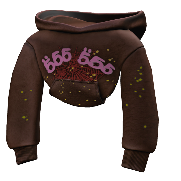 [3.0] Brown Sp5der Shoulder Hoodie