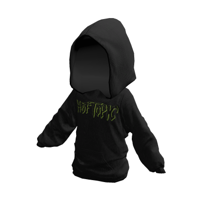 Classic Hot Topic Logo Green and Black Hoodie