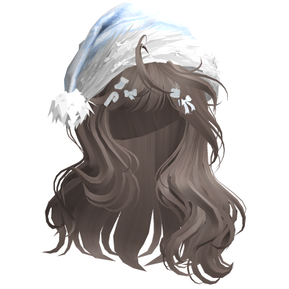 Lush Christmas Waves w/Santa Hat (Light Brown)