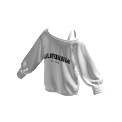 California Off Shoulder Oversized Sweater thumbnail