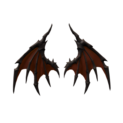 Dark Orange Demon Wyvern Wings