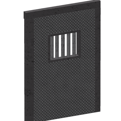 ⭐ Prison Jail Door Lock Barred Cell Entrance Sma
